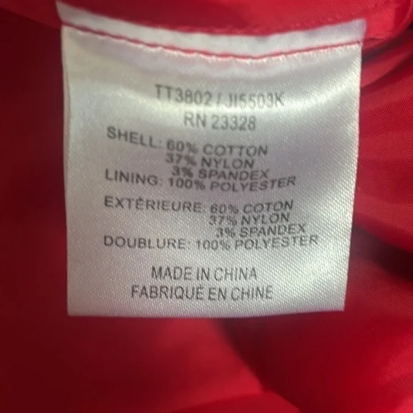 Trina Turk jacket red size Small stunning double breasted statement